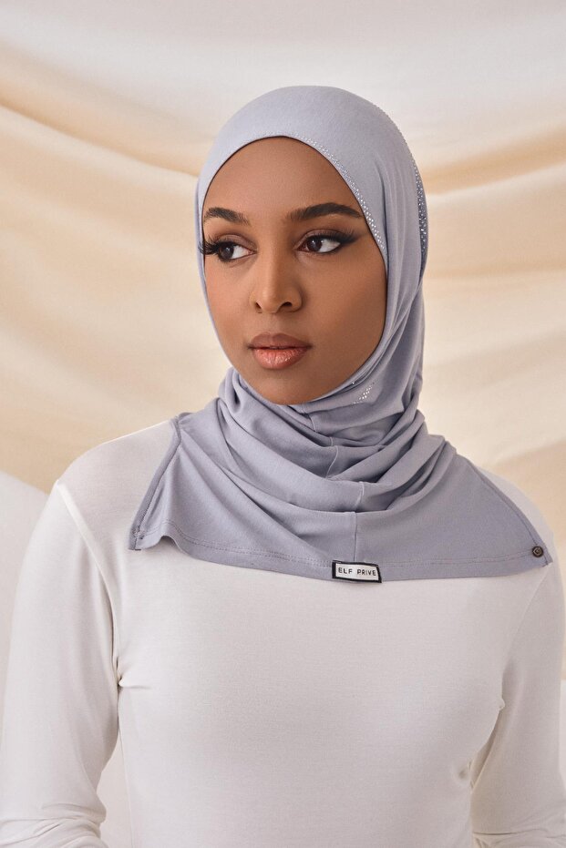 ŞERİT TAŞLI PENYE BONE-GRİ - 1