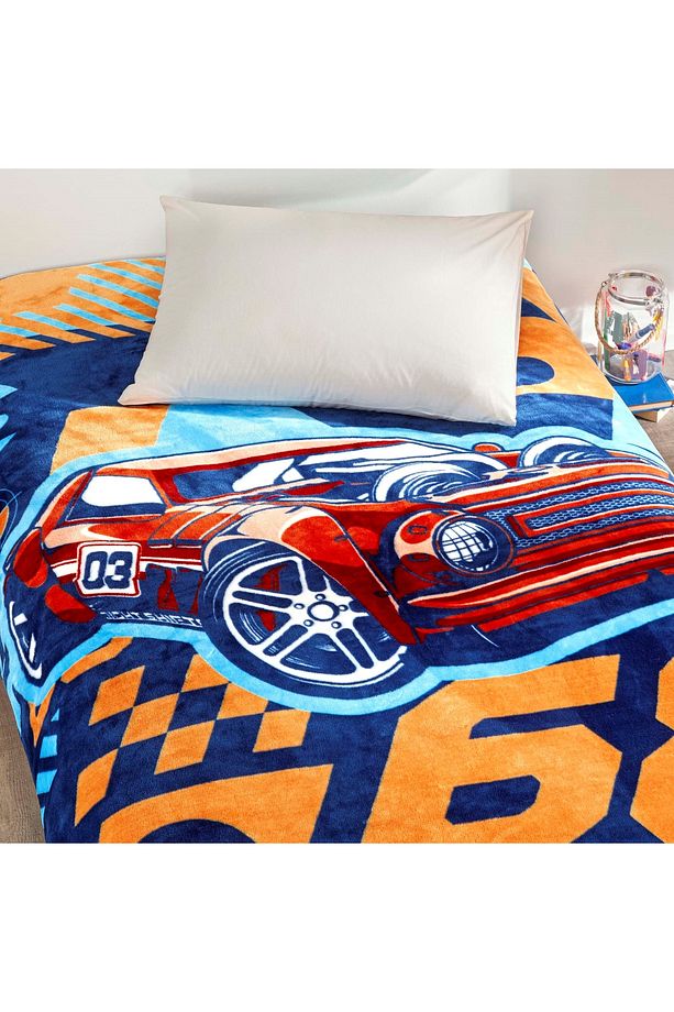 Lisanslı Hot Wheels Speed Tek Kişilik battaniye - 2