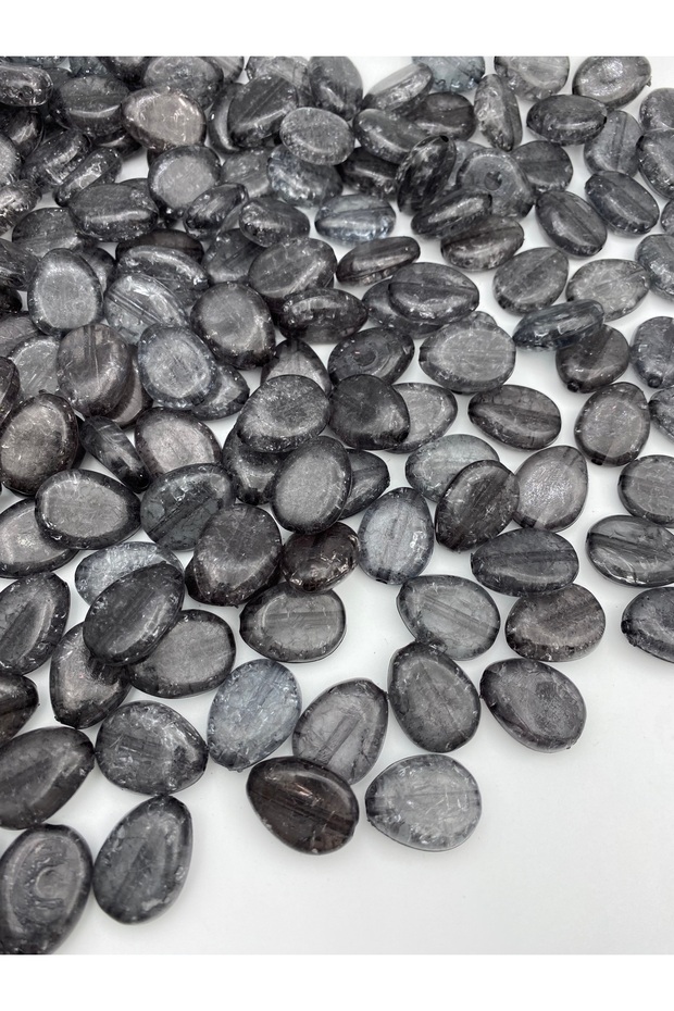 100gr Smoked Color Crack Pebble Model Acrylic Beads, Bag Making, Hobby Beads (100gr, ~34 Pieces)