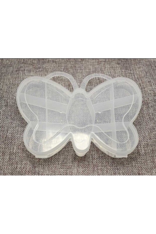 Butterfly Patterned 13 Compartment Jewelry Bead Box