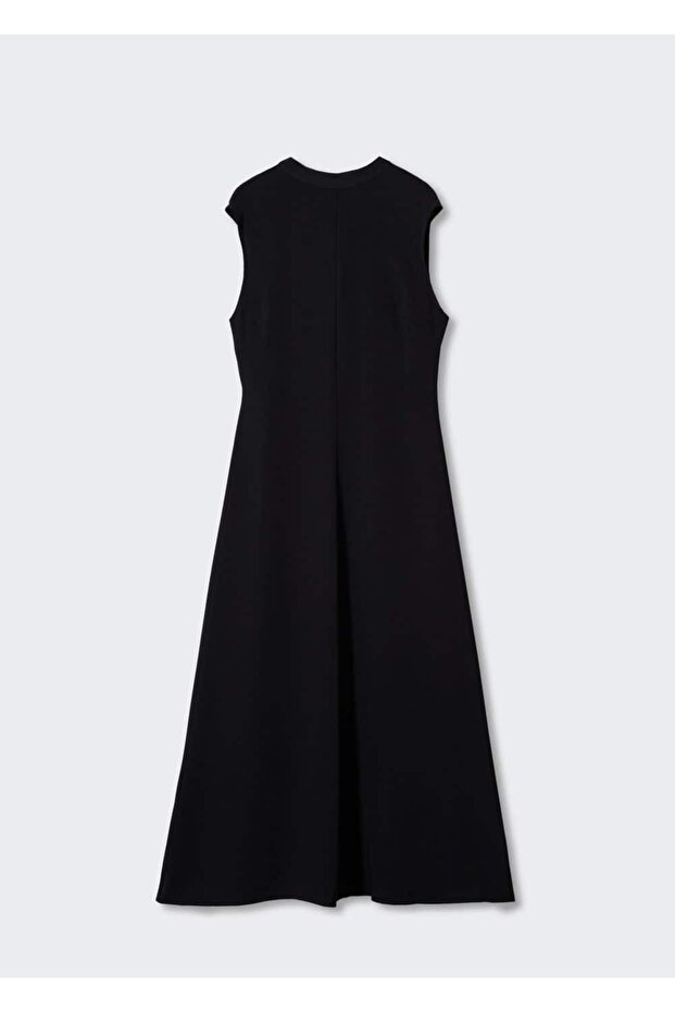 Fiyonklu Uzun Elbise - 3