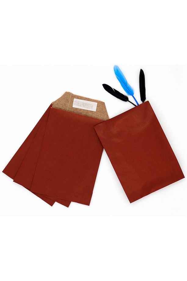 30 X 40,5 4,5 X 8 Cm Bordo 5 Adet Zarf Çanta Yapışkanlı Hediye Poşeti Hediye Paketi - 1