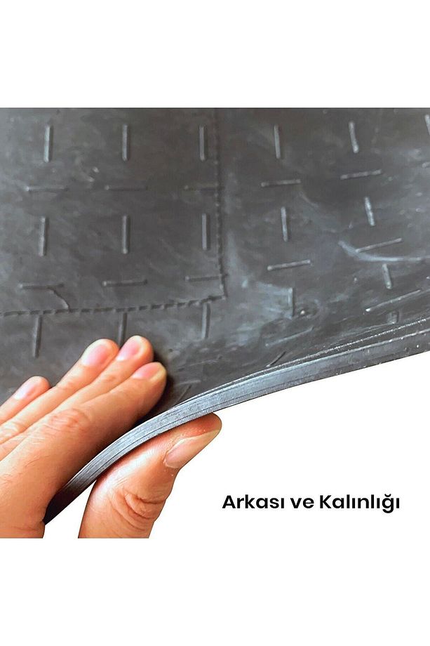 Dekoratif Yıkanabilir Siyah Dış Kapı Önü Paspası - 4
