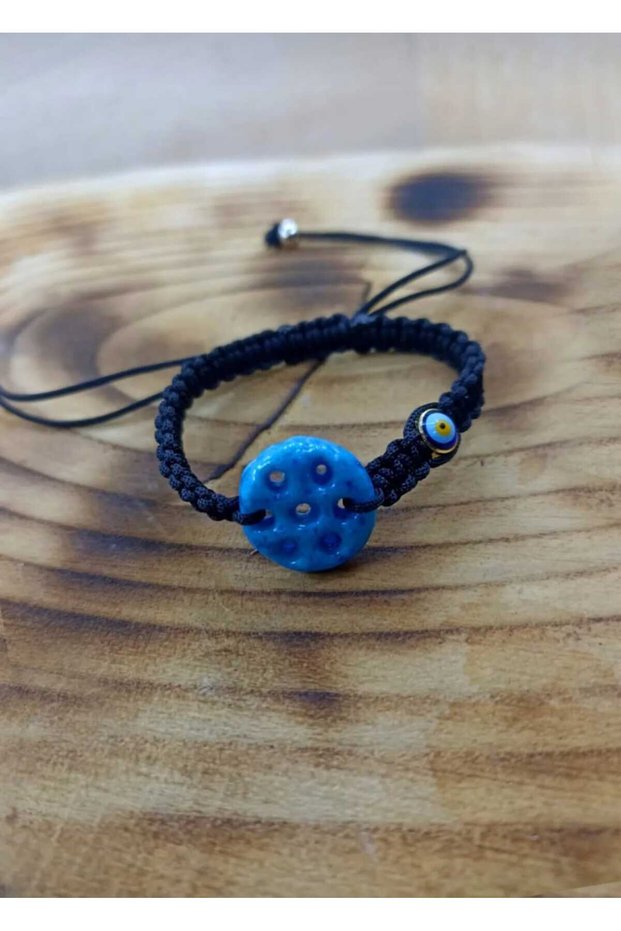 Syriac Seven Eyed Evil Eye Beaded Adjustable Bracelet