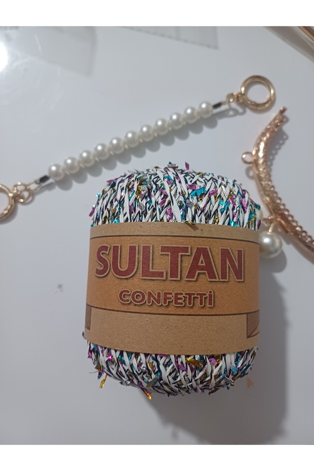 Confetti kağıt ip beyaz - 1