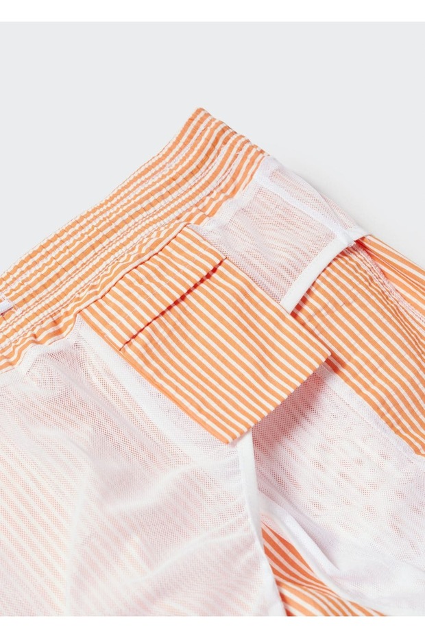 Man/ Seersucker Çizgili Mayo - 8