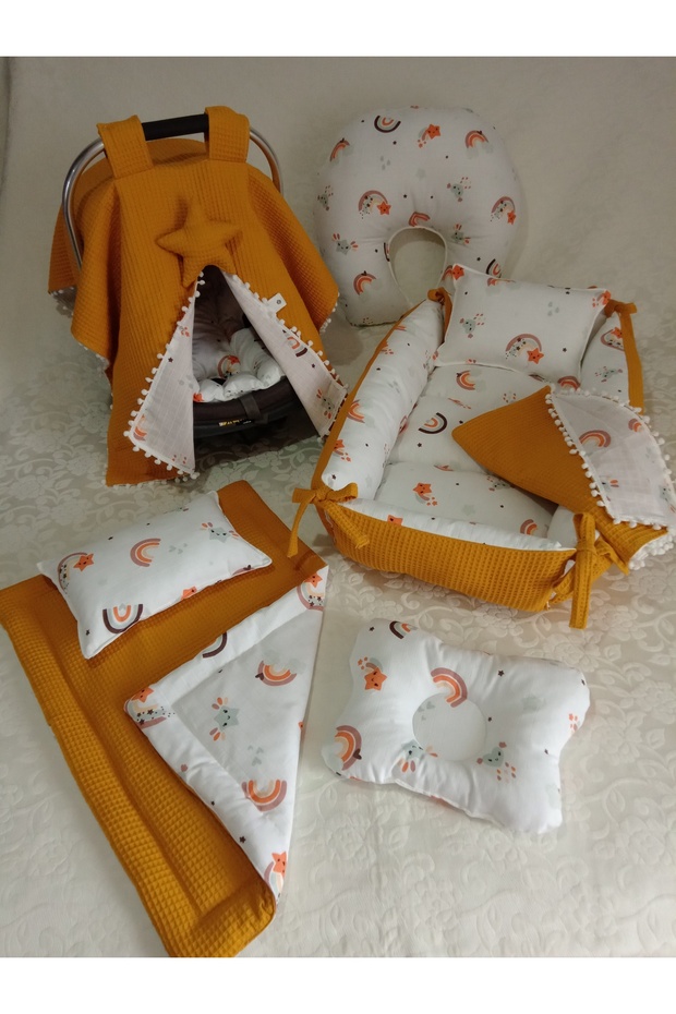 Babynest، بطانية، غطاء عربة الأطفال، وسادة عربة الأطفال، وسادة تقويم العظام، وسادة الرضاعة