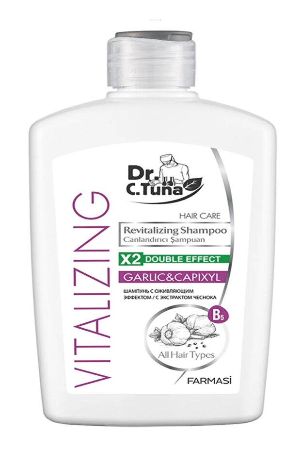 DR. C. TUNA Vitalizing - Revitalizing Garlic All Hair Shampoo 500 ml