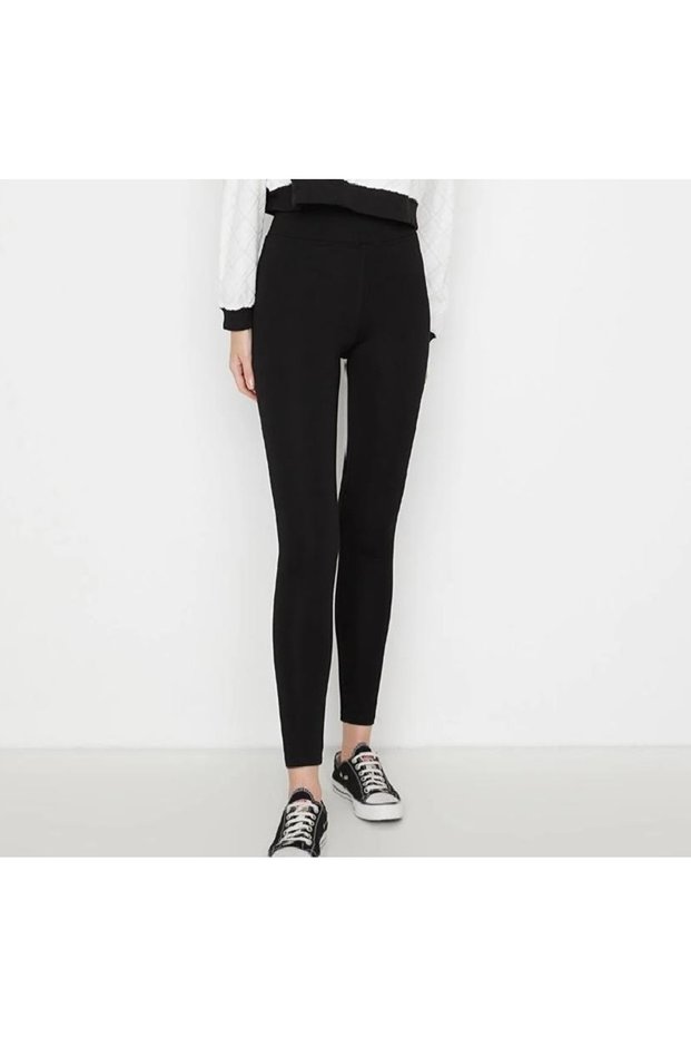 High Waist, Flexible and Firming Sports Women's Steel Knitted Corset Leggings Black.