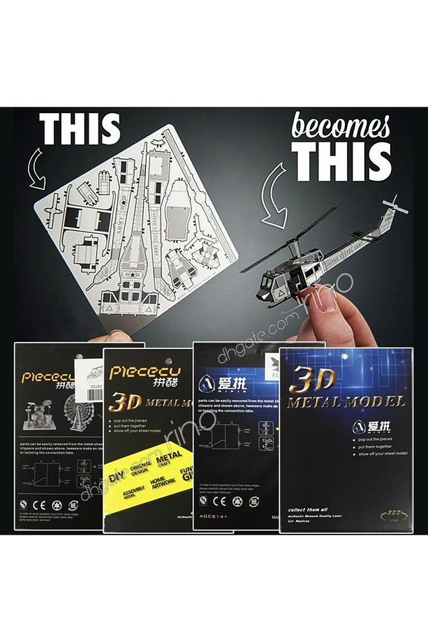 3d Metal Puzzle Siyah Inci Korsan Gemisi Maket Gemi - 7
