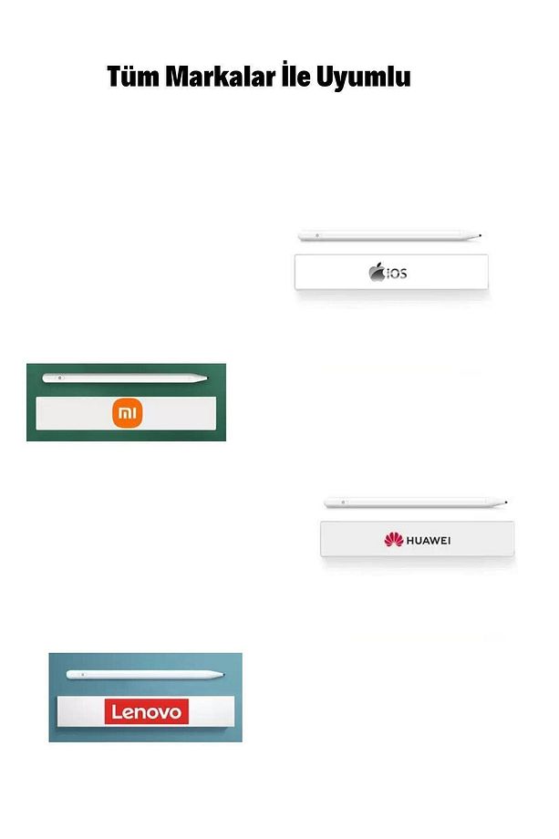 Apple/ıphone/ipad Pro/mini/ Air/android/microsoft/surface Için Dokunmatik Şarjlı Akıllı Kalem - 4