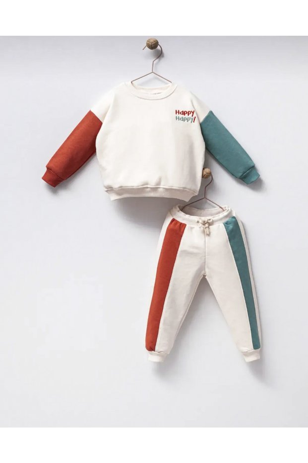 Happy Baby Kids Youth Top and Bottom Tracksuit Set Girls Boys