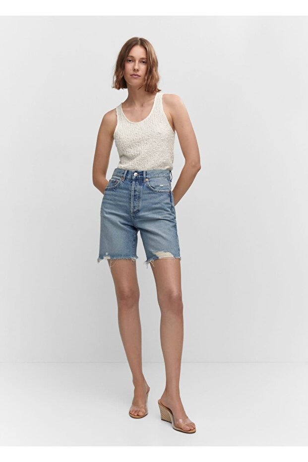 Tkana pamučna bluza - 2