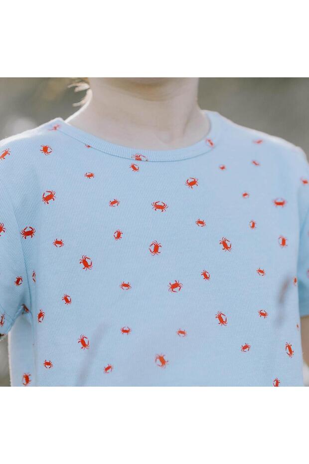 Yengeç Ailesi Kısa Kollu Pijama Takımı - 4