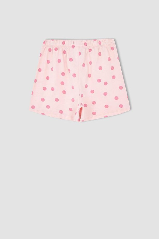 Kız Çocuk Pamuklu Kısa Kollu Şort Pijama Takım - 7