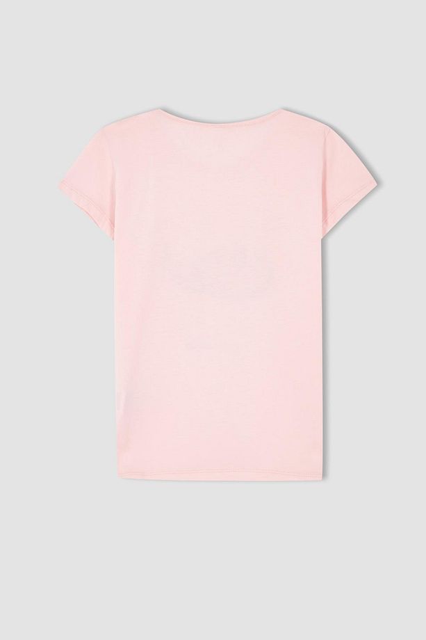 Kız Çocuk Pamuklu Kısa Kollu Şort Pijama Takım - 6