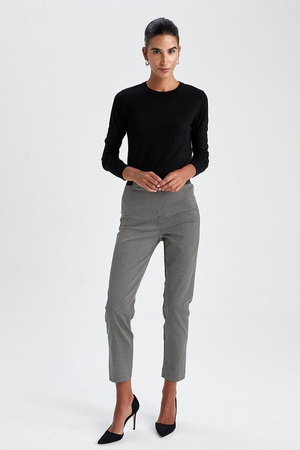 Regular Fit Bisiklet Yaka Basic Düz Ekstra Yumuşak Kaşmir Dokulu Triko Kazak F7091az22wn - 2