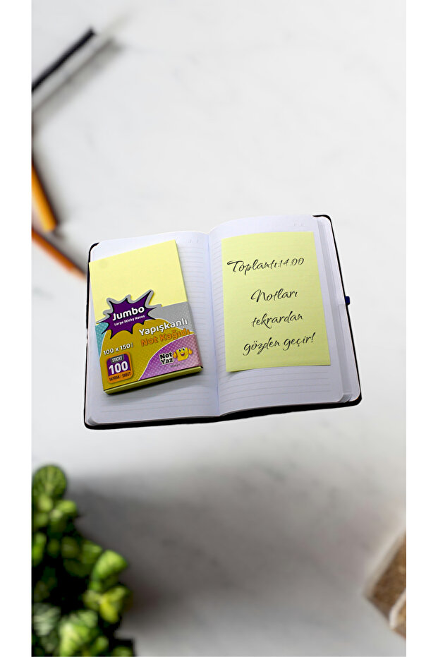 Jumbo Size Adhesive Memo Pad 10 x 15 cm Unprinted - 1