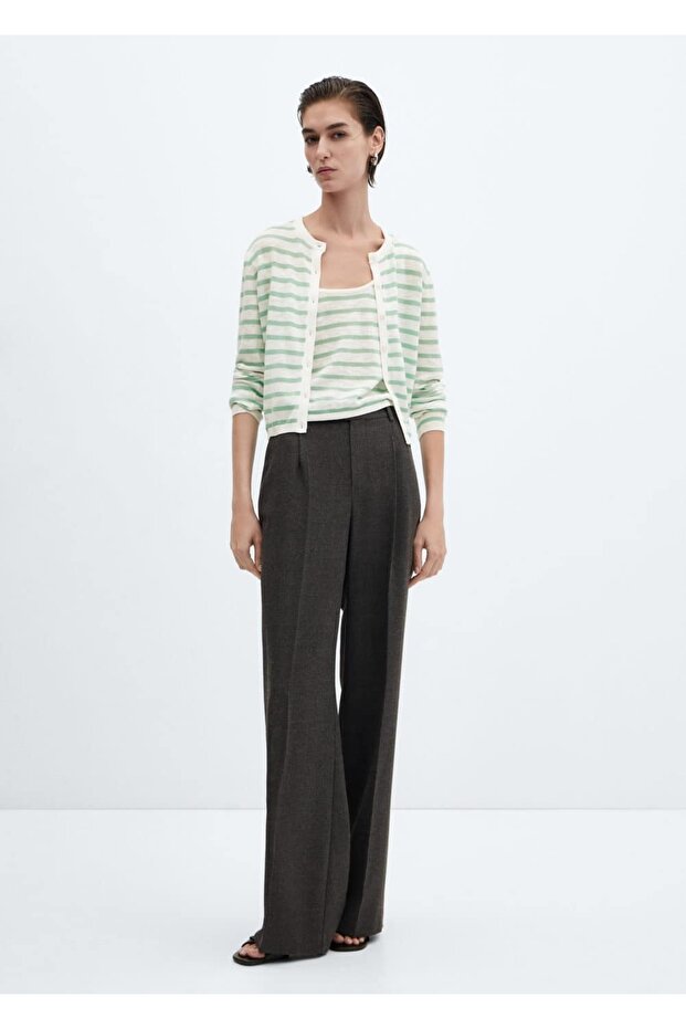 Çizgili örgü hırka - 2