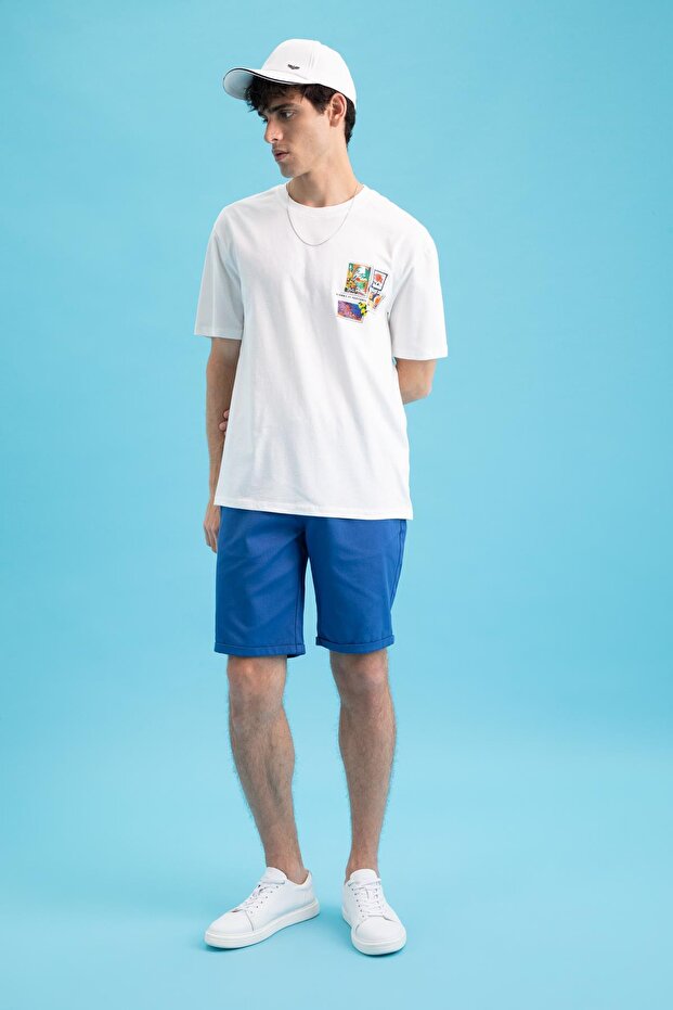 Slim Fit Bermuda Y4855az22sm - 3