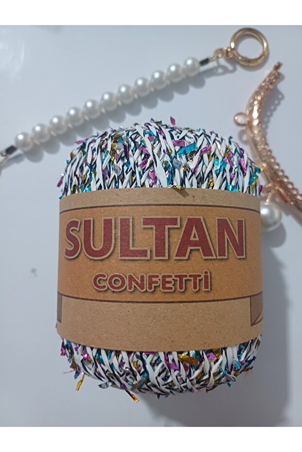 Confetti kağıt ip beyaz - 2