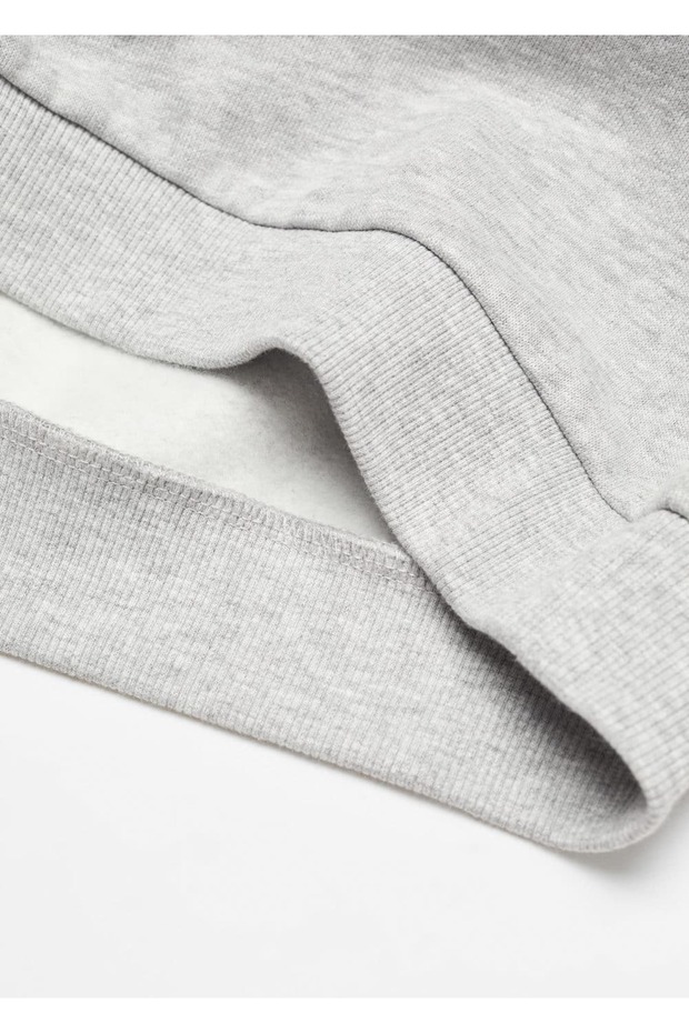 Mesajlı Pamuklu Sweatshirt - 8