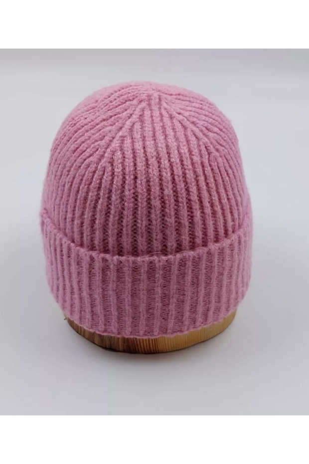 Women's Corded Beret - Pink Wool