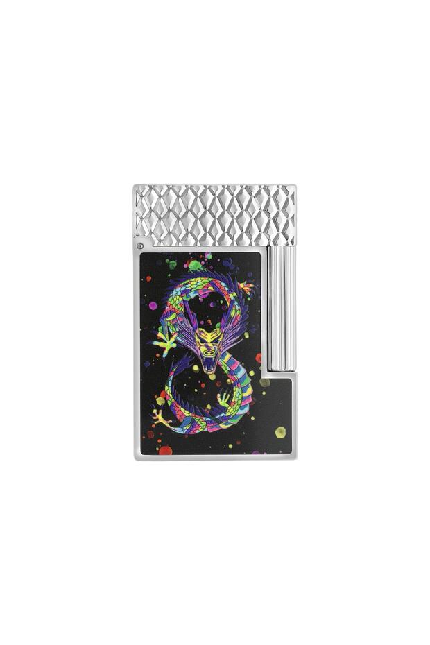 C16527 St Dupont Ligne 2 Chrome Dragon Black Çakmak - 1