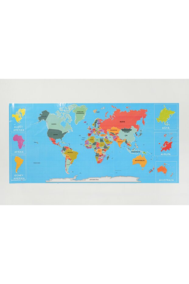 خريطة العالم الملونة الثابتة - 5