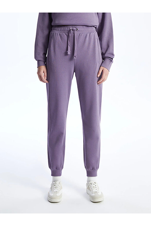 LCW Vision Kadın Beli Lastikli Düz Jogger Eşofman Altı Altı - 3