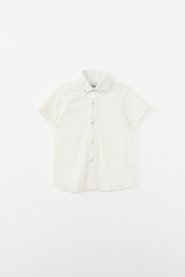 Boy's Linen Look Shirt