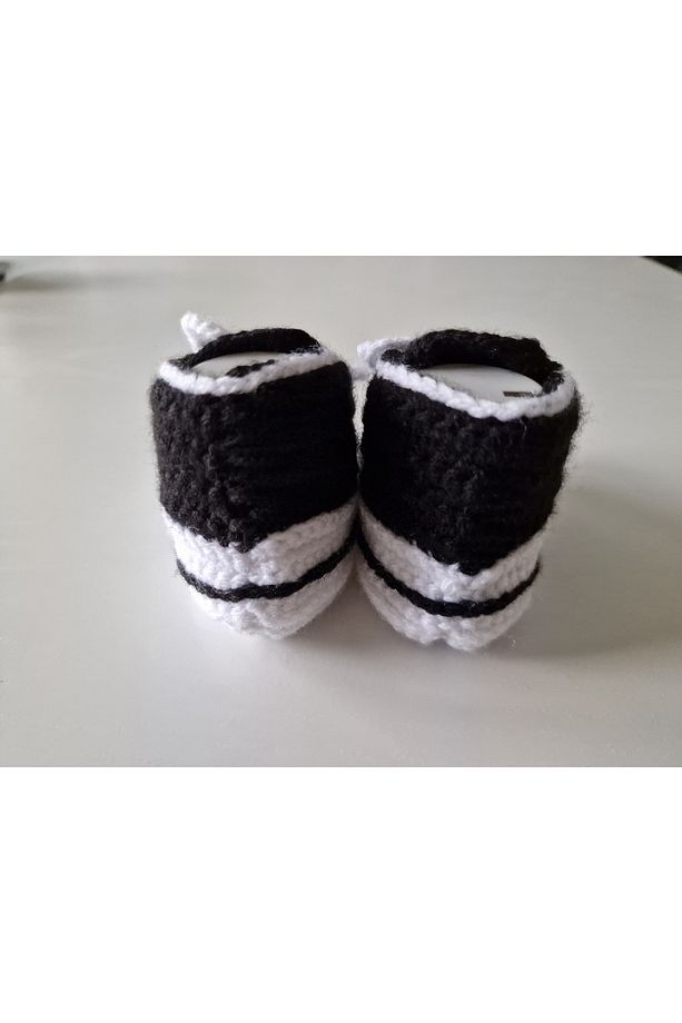 Hobi Kafe El Örgüsü 6-12 Aylık Bot Bebek Patiği - 8