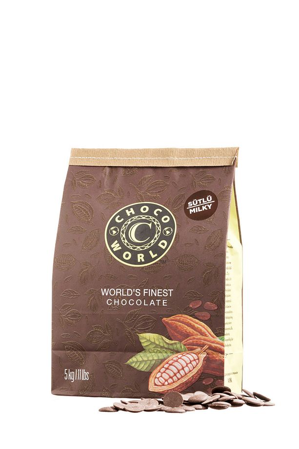 Sütlü Kuvertür Pul Çikolata (5kg) - 3