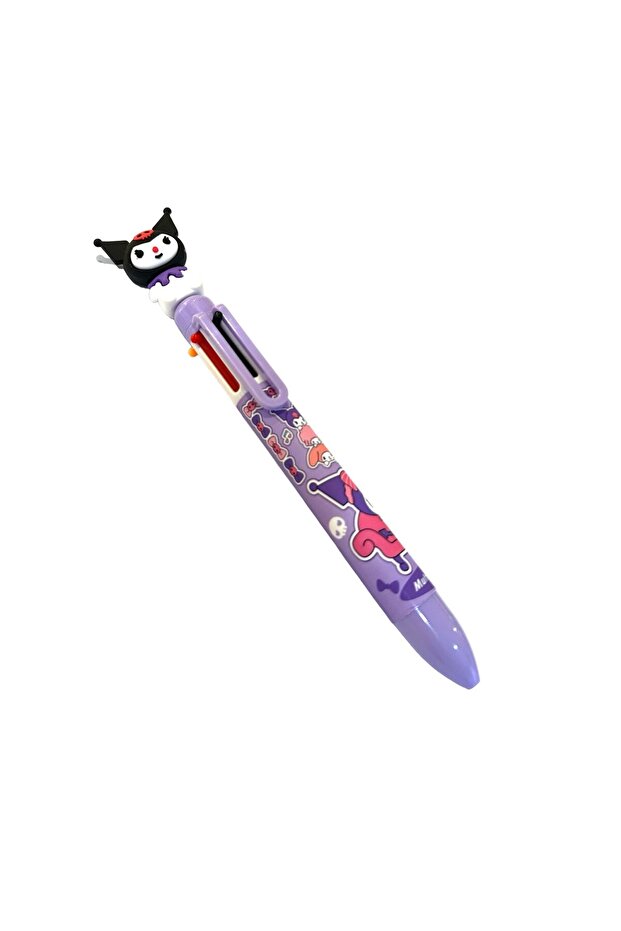 Kawaii Sanrio- Kuromi 6-Color Ballpoint Pen