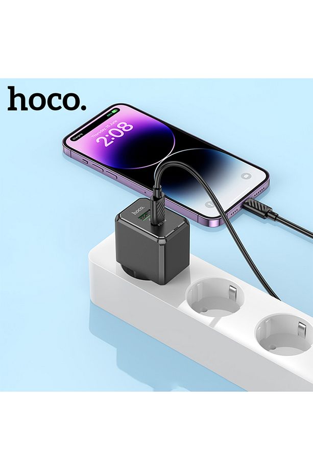CS14A Ocean PD20W+QC3.0  Girişli Hızlı Şarj Başlığı Ve Type-C To iPhone Lightning Kablo - 6