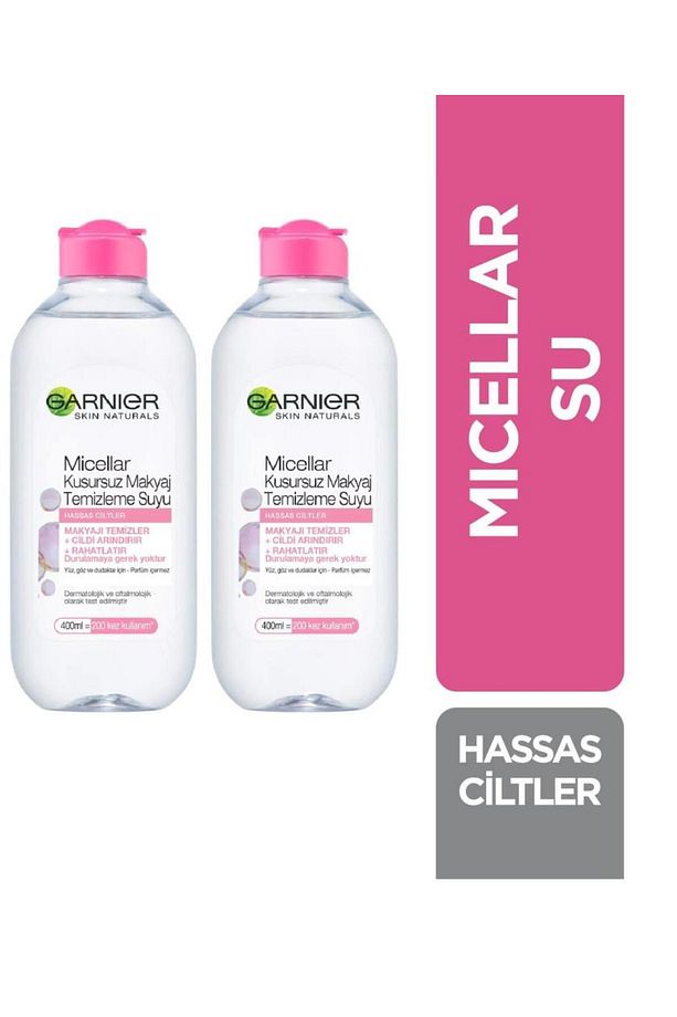 Micellar Kusursuz Makyaj Temizleme Suyu 400ml 2 Adet - 1