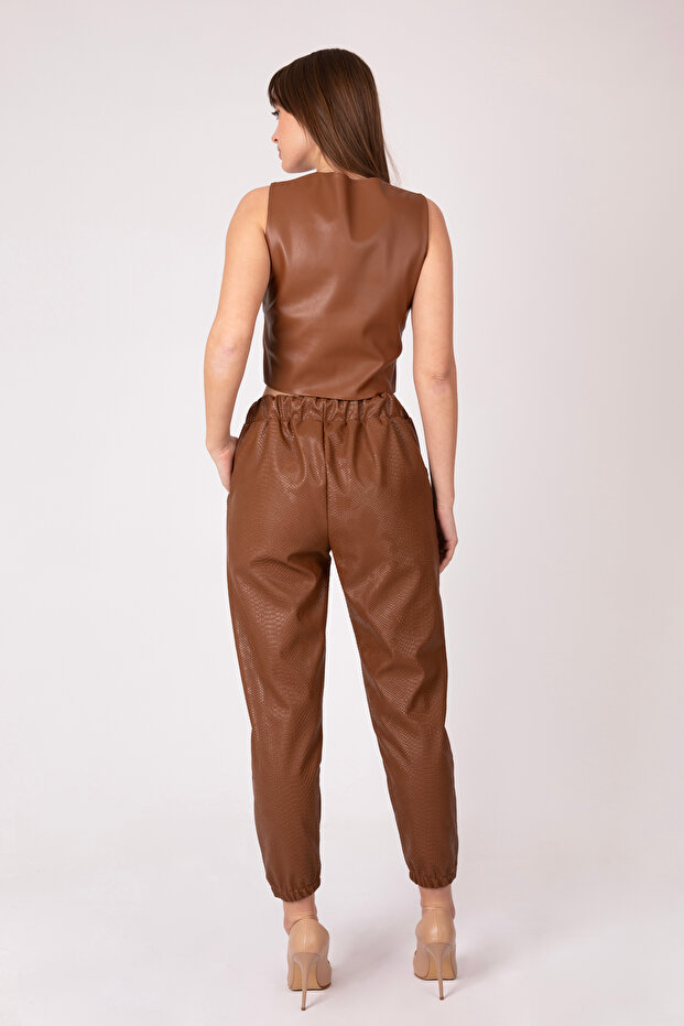 Taba Deri Pantolon - 3