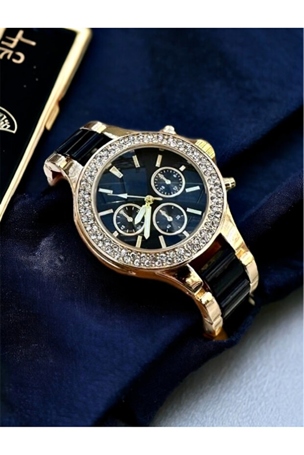 Taş Detaylı Kadın kol saati - 4