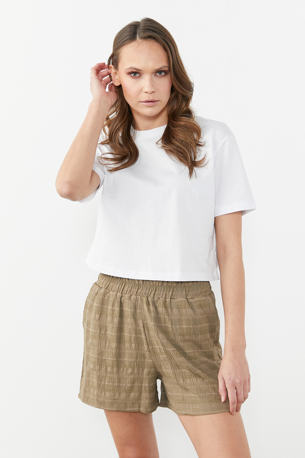 Beli Lastikli Şort - 3