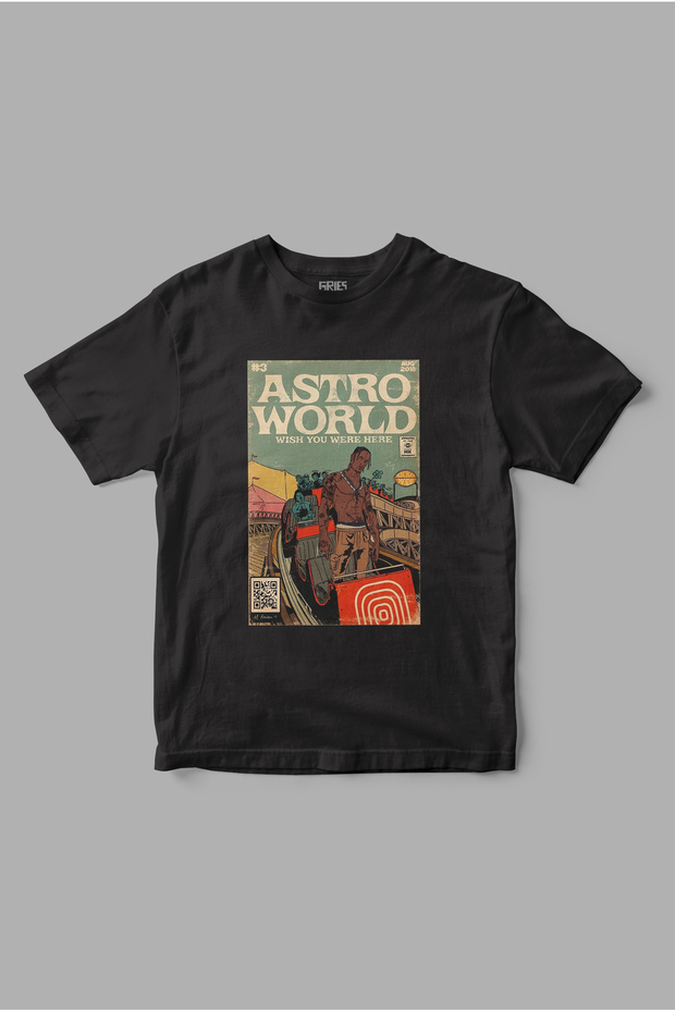Astro World "Travis Scott Printed T-Shirt