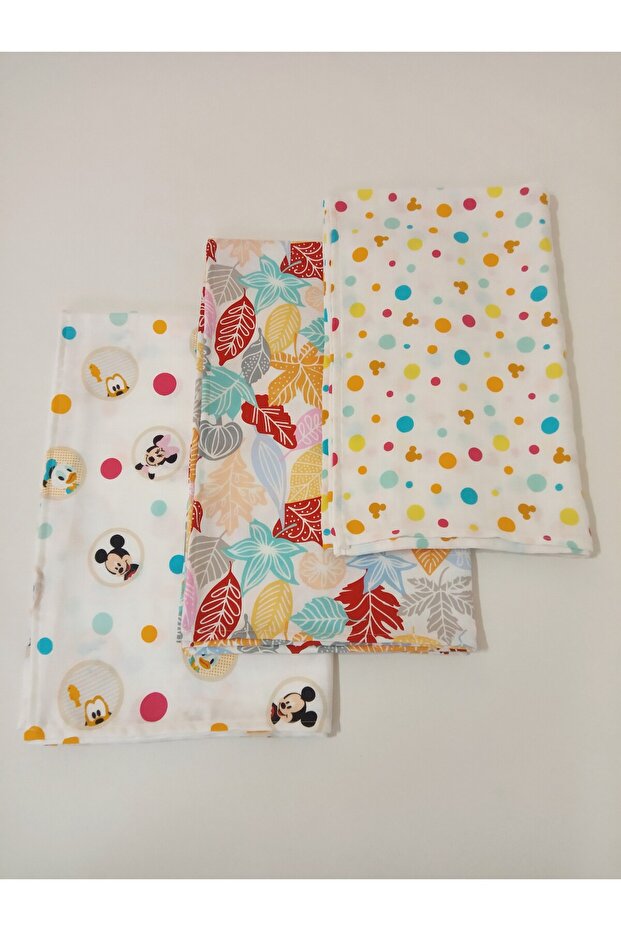 Multi-Purpose Muslin Blanket Set of 3 100% Cotton Organic Oeko-teks Certified 80x110 Cm