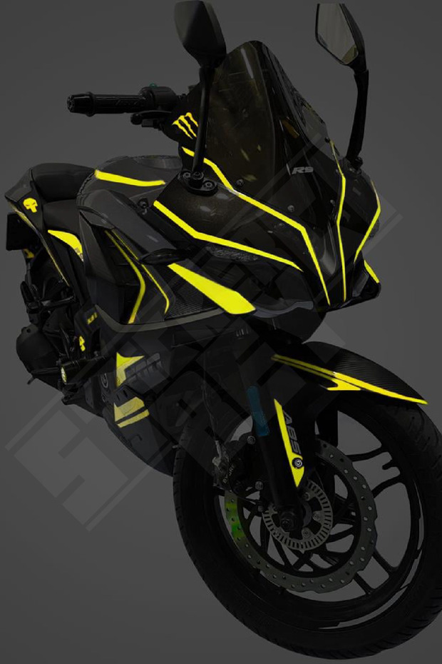 مجموعة ملصقات كاملة مخصصة من Bajaj Pulsar Rs 200