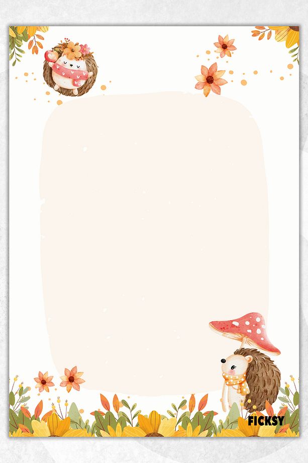 Sevimli Kirpi Not Kağıdı - A5 Ebat - 50 Yaprak - Notepad - Memopad - Bloknot - To Do List - 1