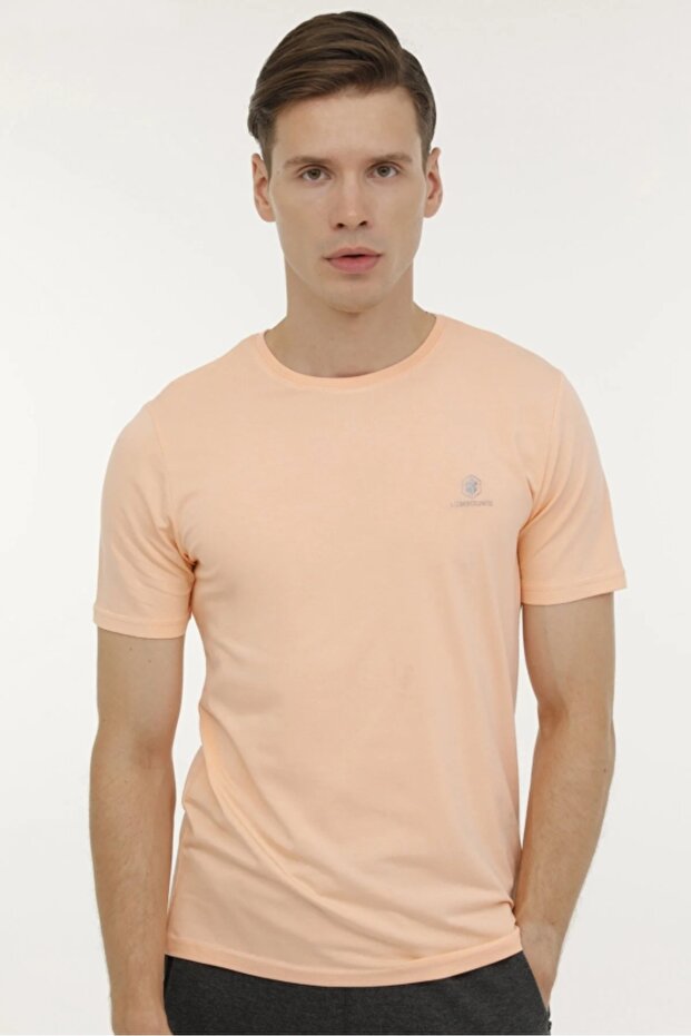 4M M-CT110 Bsc C Nk Men's Short Sleeve T-Shirt M-CT110 Samon