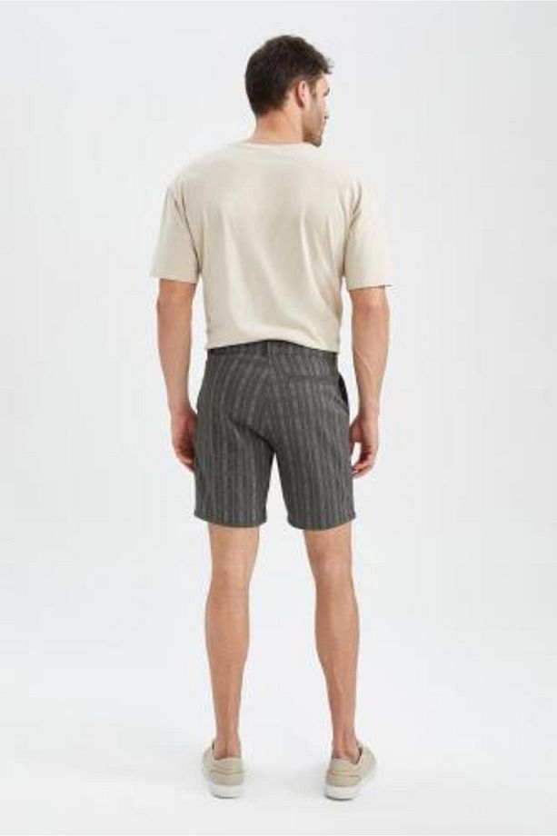 Slim Fit Ekose Desenli Şort Y1236az22sm - 8