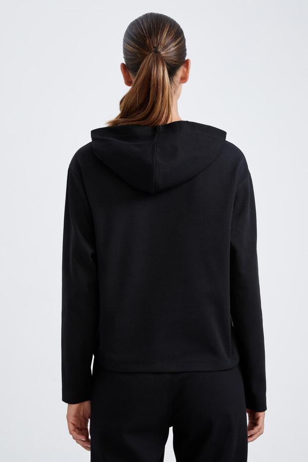 Nehéz anyagú kapucnis pulóver - Standard Fit Z0688az22au - 7