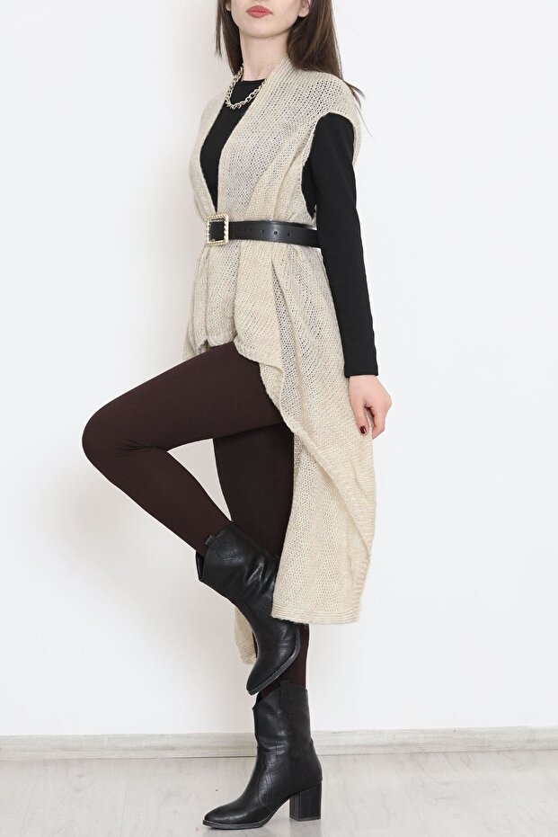 Triko Yelek Bej8 - 1