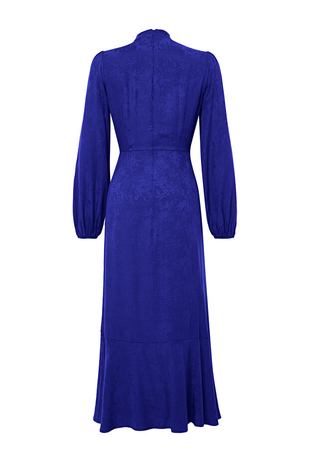 Saks Jacquard květinové tkané šaty Tctss24Eb00064 - 11
