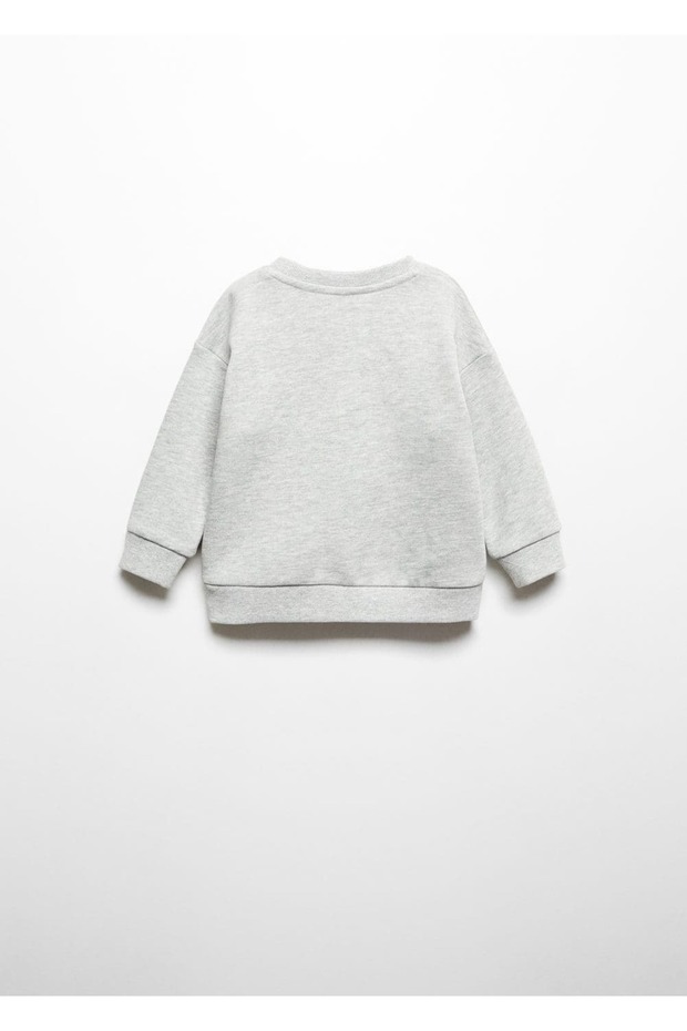 Mesajlı Pamuklu Sweatshirt - 4