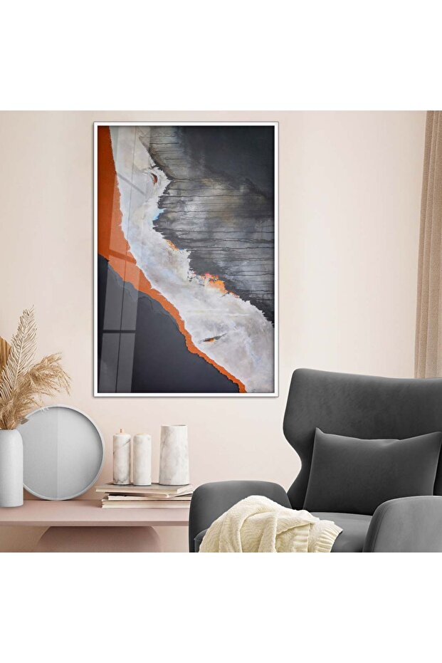 Abstract Patterned Metal Frame Table